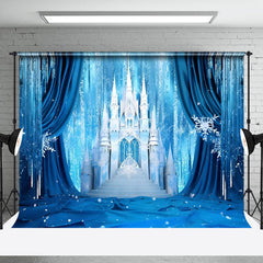 Lofaris Cold Ice World Snowy Winter Castle Cartoon Backdrop