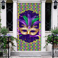 Lofaris Color Glitter Diamonds Mask Masquerade Door Cover