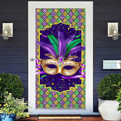 Lofaris Color Glitter Diamonds Mask Masquerade Door Cover