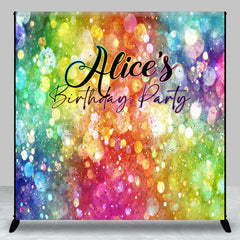 Lofaris Colorful Bokeh Custom Name Birthday Party Backdrop