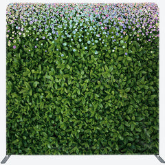 Lofaris Colorful Diamond Greenery Spring Pillow Case Backdrop