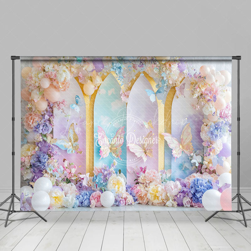 Lofaris Colorful Fairy Butterfly Fine Art Photo Backdrop