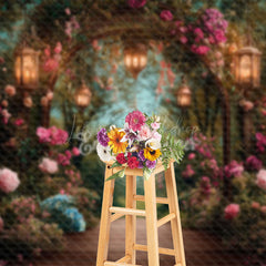 Lofaris Colorful Floral Arch Plant Romantic Wedding Backdrop