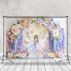 Lofaris Colorful Flower Fairy Leaves Fine Art Photo Backdrop