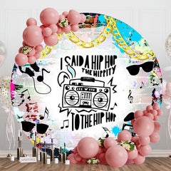 Lofaris Colorful Graffiti Hip Hop Round Dance Party Backdrop