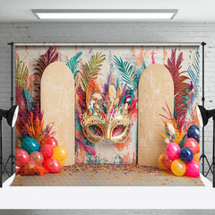 Lofaris Colorful Graffiti Tribal Masquerade Balloon Backdrop