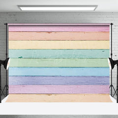 Lofaris Colorful Painted Wood Grain Photography Backdrop