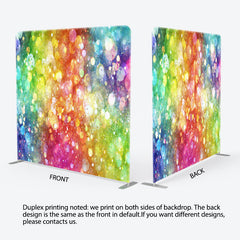 Lofaris Colorful Rainbow Bokeh Party Pillow Case Backdrop