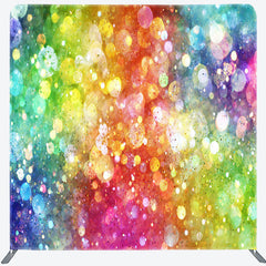 Lofaris Colorful Rainbow Bokeh Party Pillow Case Backdrop