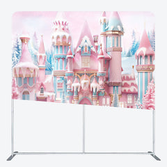 Lofaris Colorful Snowy Castle Soldier Pillow Case Backdrop