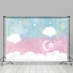 Lofaris Colorful Starry Cloud Sky Birthday Room Set Backdrop