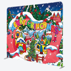 Lofaris Colorful Sweet Whoville Xmas Pillow Cover Backdrop