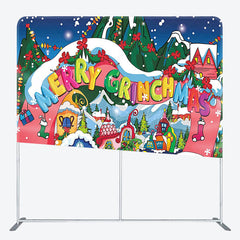 Lofaris Colorful Sweet Whoville Xmas Pillow Cover Backdrop