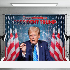 Lofaris Congratulations Trump Celebration Party Backdrop