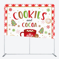 Lofaris Cookies And Cocoa Gingerbread Pillow Cover Backdrop