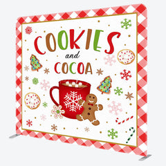 Lofaris Cookies And Cocoa Gingerbread Pillow Cover Backdrop