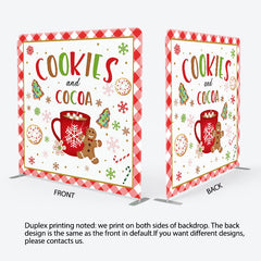 Lofaris Cookies And Cocoa Gingerbread Pillow Cover Backdrop