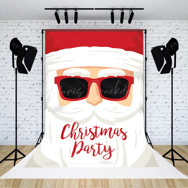 Lofaris Cool Sunglasses Santa Christmas Holiday Backdrop