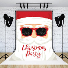 Lofaris Cool Sunglasses Santa Christmas Holiday Backdrop