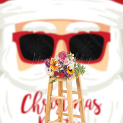 Lofaris Cool Sunglasses Santa Christmas Holiday Backdrop