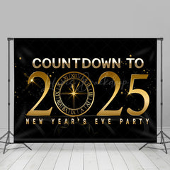 Lofaris Countdown To 2025 Shining Clock New Year Backdrop