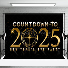 Lofaris Countdown To 2025 Shining Clock New Year Backdrop