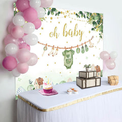 Lofaris Country House Plant Oh Baby Gender Reveal Backdrop