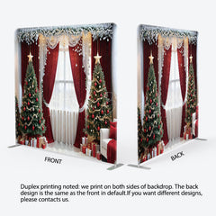 Lofaris Curtain Christmas Tree Window Pillow Case Backdrop