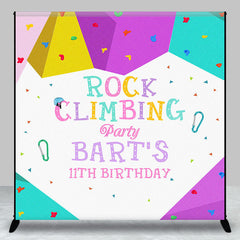 Lofaris Custom Rock Climbing 11th Birthday Party Backdrop