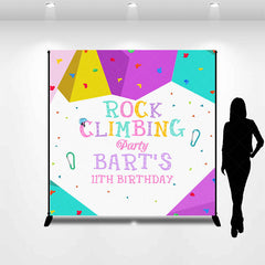 Lofaris Custom Rock Climbing 11th Birthday Party Backdrop