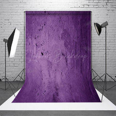 Lofaris Dark Purple Messy Cement Wall Fine Art Backdrop