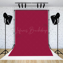 Lofaris Dark Red Solid Color Portrait Photography Backdrop