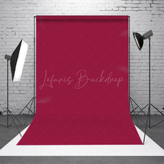 Lofaris Dark Red Solid Color Portrait Photography Backdrop