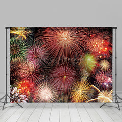 Lofaris Dazzling Colorful New Year Night Party Backdrop