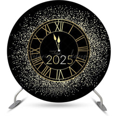 Lofaris Dazzling Gold Clock New Year Round Backdrop For Party