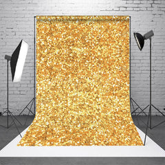 Lofaris Dense Bright Gold Dots Twinkling Photo Backdrop