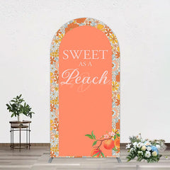 Lofaris Dense Daisy Floral Sweet As A Peach Arch Backdrop