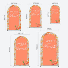 Lofaris Dense Daisy Floral Sweet As A Peach Arch Backdrop