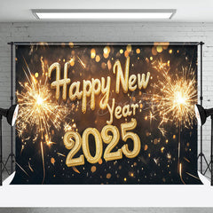 Lofaris Diamond Decoration 2025 Happy New Year Party Backdrop