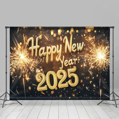 Lofaris Diamond Decoration 2025 Happy New Year Party Backdrop