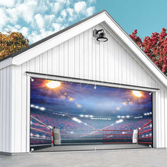 Lofaris Dim Light Boxing Gym Arena Sports Garage Door Banner