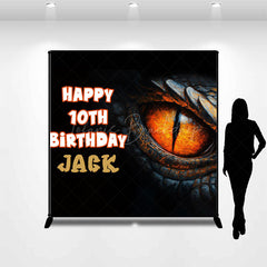 Lofaris Dragon Eye Scales Custom Name 10th Birthday Backdrop