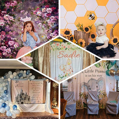 Lofaris Dreamlike Fairy Tale Castle Path Cake Smash Backdrop