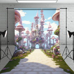 Lofaris Dreamlike Fairy Tale Castle Path Cake Smash Backdrop