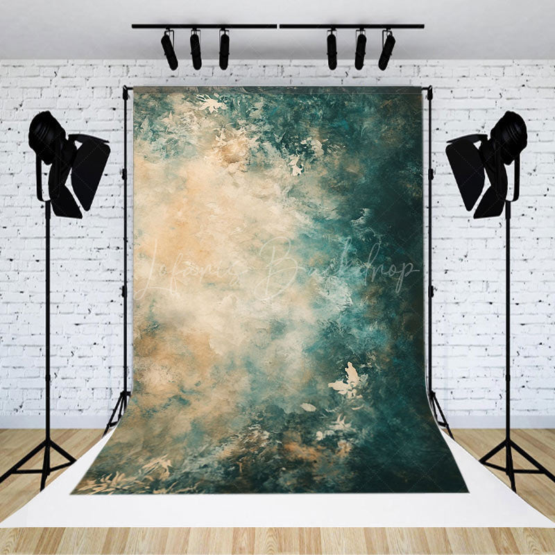 Lofaris Dreamy Abstract Artwork Soft Blue Grey Tone Backdrop