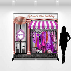 Lofaris Dress Boutique Custom Name 18th Birthday Backdrop