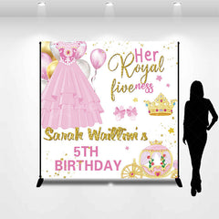 Lofaris Dress Royal Fiveness Custom Name Birthday Backdrop