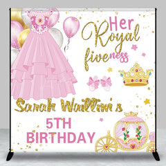 Lofaris Dress Royal Fiveness Custom Name Birthday Backdrop