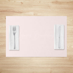 Lofaris Elegant Light Pink Solid Color Set Of 4 Placemats