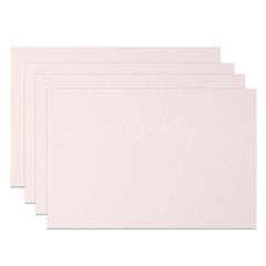 Lofaris Elegant Light Pink Solid Color Set Of 4 Placemats